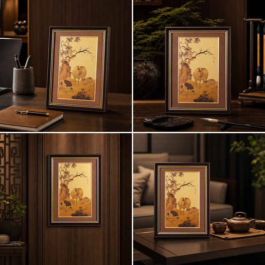 Three Sheep Renewal Artwork in Office - Lifestyle Scene