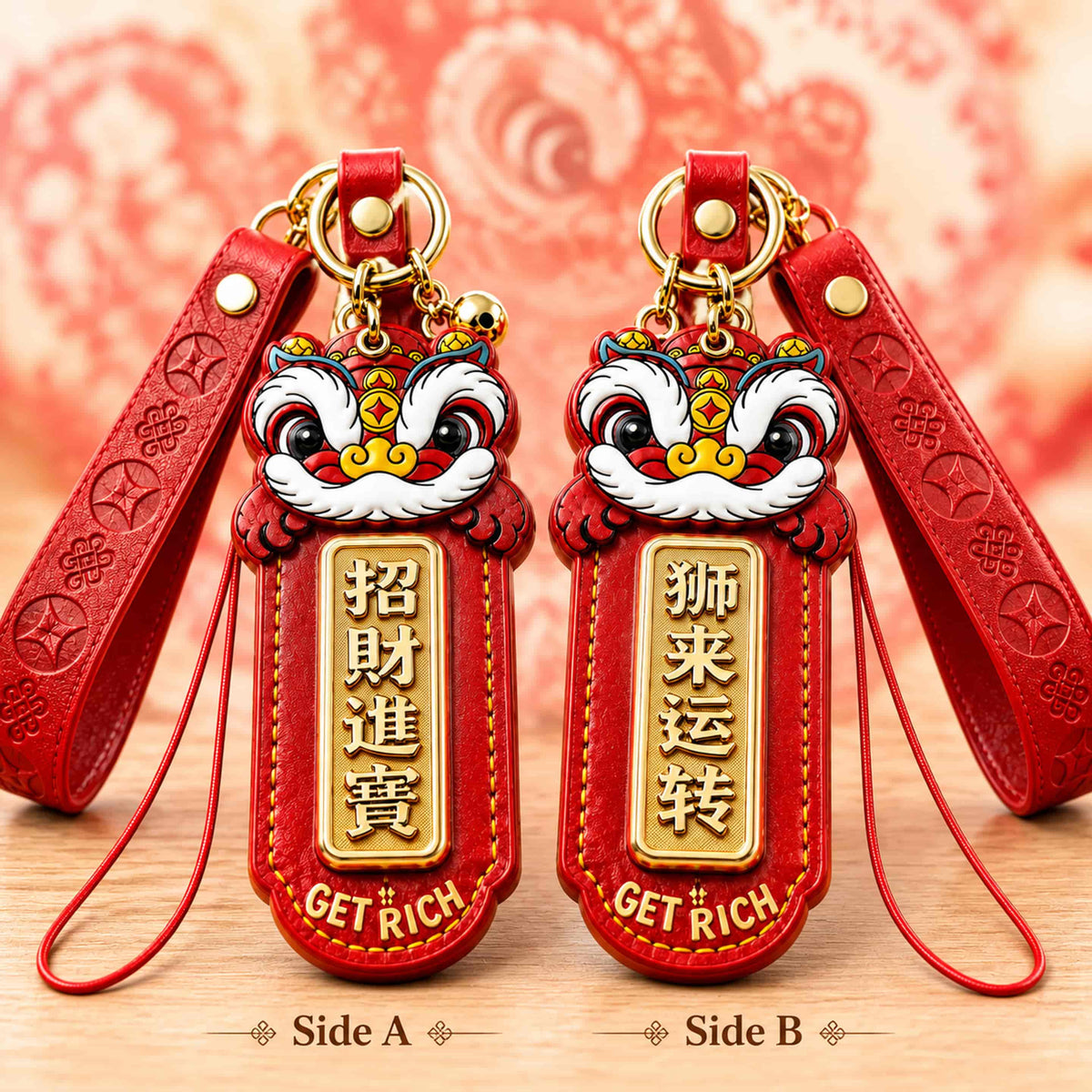 Lucky Charm Lion Fortune Pendant with 24K Gold | Master Xi