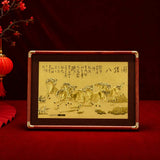 Eight Horses Painting - Front View — product contains a 24K gold component or detail