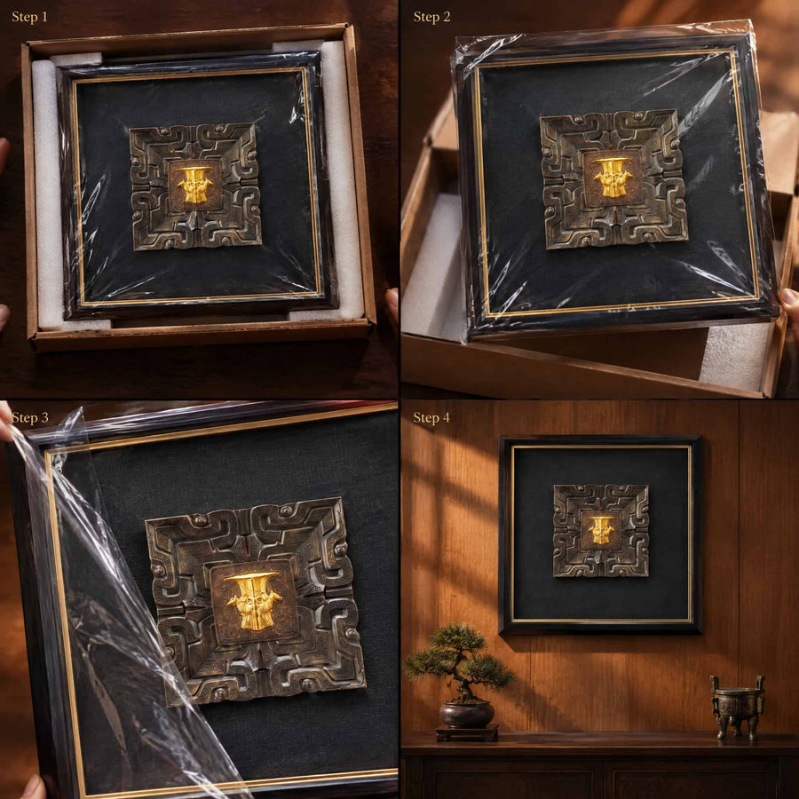 Four Rams wall art unboxing and wall display instructions