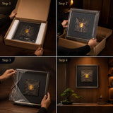 Four Rams Guardian Relief - Display Instructions — product contains a 24K gold component or detail