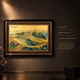 Great Wall artwork with notes on strength, perseverance and lasting achievement symbolism