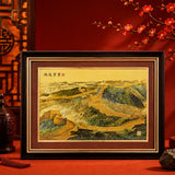 Great Wall Boundless Fortune Artwork - Front View — product contains a 24K gold component or detail