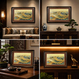 Great Wall Artwork in Executive Office - Lifestyle Scene — product contains a 24K gold component or detail