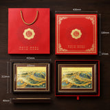 Great Wall Artwork - Size Comparison — product contains a 24K gold component or detail