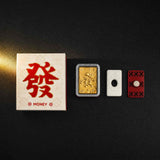 24K Gold Mahjong Car Diffuser - Luxury Gift Box Packaging