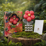 Money Flower Ornament - Luxury Gift Box Packaging — product contains a 24K gold component or detail