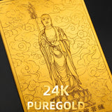 24K Gold Phone Sticker Dizang Bodhisattva 24K Gold Detail Texture design by Master Xi
