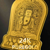 24K Gold Phone Sticker Sakyamuni Buddha 24K Gold Detail Texture design by Master Xi