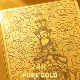 24K Gold Phone Sticker Samantabhadra Bodhisattva 24K Gold Detail Texture design by Master Xi