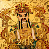 24K Gold Phone Sticker Wealth Dragon King , 24K Gold Detail design by Master Xi