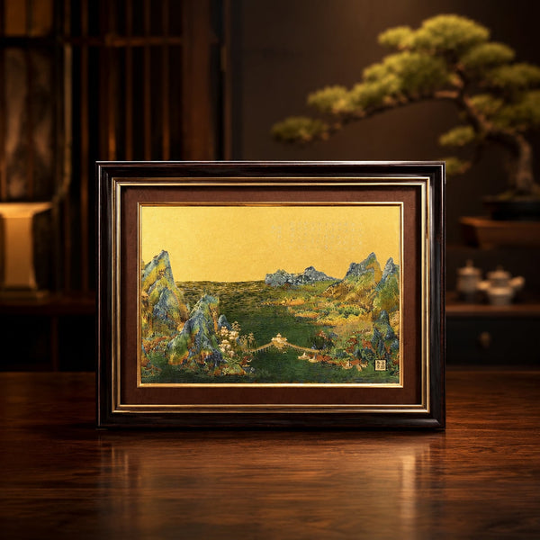 24K Gold Thousand Miles Landscape Artwork | Master Xi