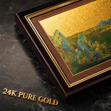 24K Gold Thousand Miles Landscape Artwork - 24K Gold Detail