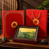 24K Gold Thousand Miles Landscape Artwork - Cultural Heritage Symbol