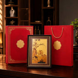 24K Gold Three Suns Prosperity Artwork - Cultural Heritage Symbol
