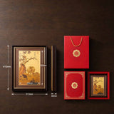 24K Gold Three Suns Prosperity Artwork - Size Comparison