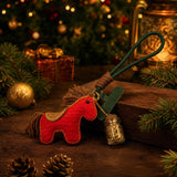 Wealth Pony Charm - Front View — product contains a 24K gold component or detail