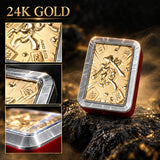 Close-up views of the Mahjong car diffuser showing the gold Fa character, frame and surface details.